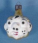 Vintage Glass Popcorn Head Christmas Ornament
