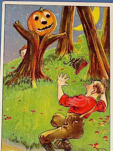 1909 Comic Julius Bien Halloween Post Card