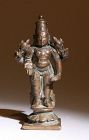 An Indian Bronze Figure of Vishnu 18/19thC