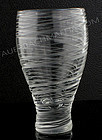 Tapio Wirkkala Modernist Engraved Glass Vase Finland