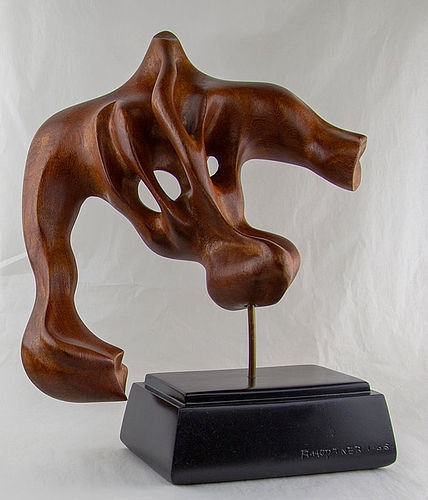 Richard Hoptner Wood Sculpture Modernist Abstract