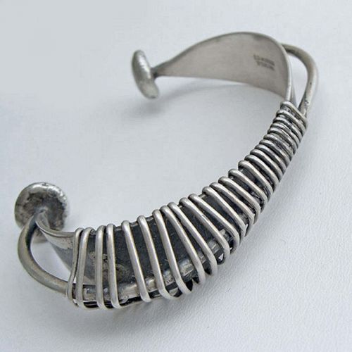 Ed Wiener Modernist Sterling Bracelet 1950
