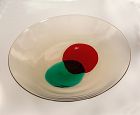 A Macchie bowl, c1942 Venini Murano Scarpa
