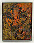 Albert Kotin Modernist Face Oil Painting