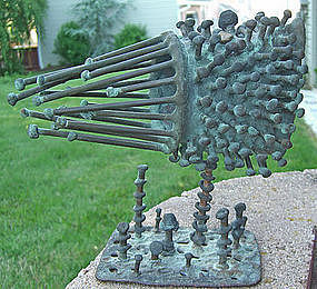 Klaus Ihlenfeld Modernist Organic Bronze Sculpture # 2