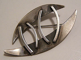 Bill Tendler American Modernist Sterling Geometric Pin