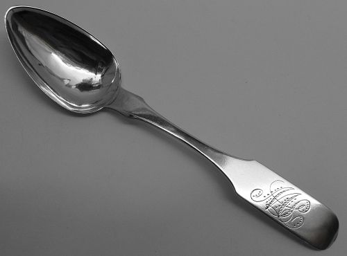 Good Early Philadelphia Silver Teaspoon by Nicholas LeHuray, Jr.