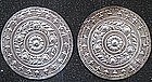 Straits Chinese Silver Repousse Plate  (Bantal End)