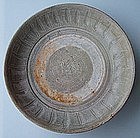 Northern Sung to five Dynasties Plate with incised pattern