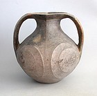 Rare Large Chinese Han Dynasty Burnished Pottery Amphora