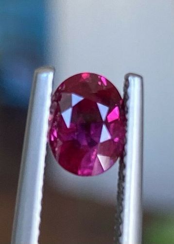 A Fine And Important Unheated 1.13ct Burma Ruby GIA