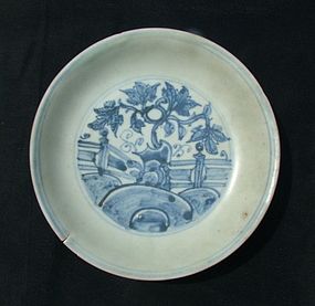 Ming Blue and White Dish #3