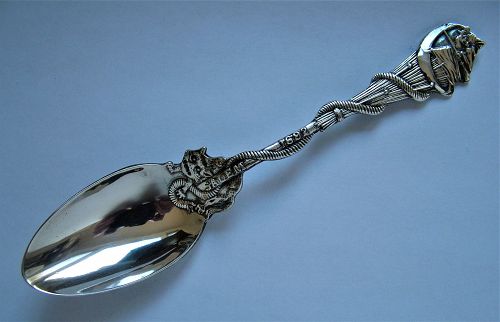 Gorham sterling SALEM WITCH 100th anniversary commemorative spoon