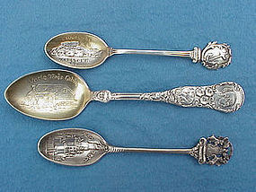 Gorham cast Detroit souvenir spoon