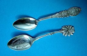 Puerto Rico, Jamaica souvenir spoons