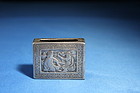 Antique Persian Silver Match Safe Box , 19th C.