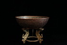Antique Persian Copper Bowl, 18th C.