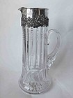 American Sterling Silver & Cut Glass Pitcher by Wallace.