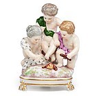 German Meissen Porcelain Figural Group.