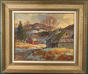 Harold Kloongian painting - Last of Winter, Vermont
