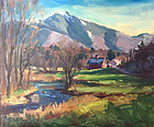 Eric Tobin painting - Early Snow on Mt. Mansfield, VT