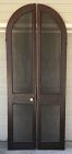 Pair architectural arched antique screen doors, circa 1850