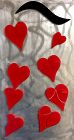 Lolo Sarnoff acrylic sculpture - Surching Heart