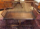 Early American small size Windsor bench settee