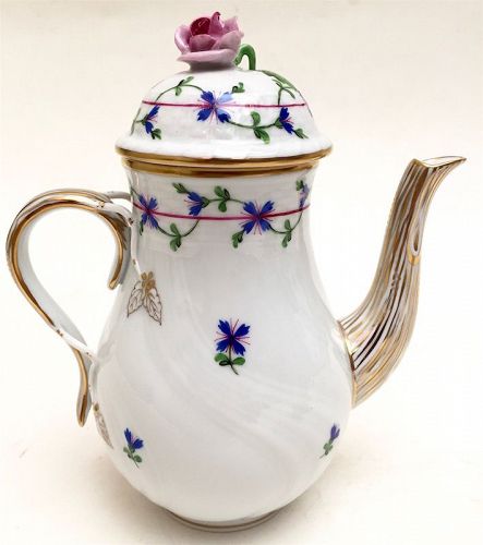 Herend, Hungary porcelain coffee pot