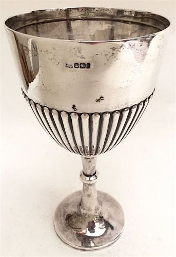 English sterling silver goblet by Alexander Clark
