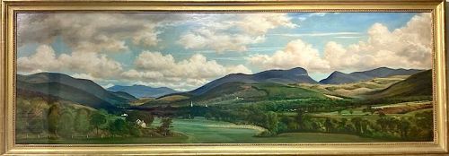 William Dean Fausett Manchester Vermont panoramic landscape painting