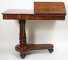 Antique adjustable reading stand with drawer, English