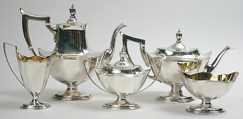 Gorham Plymouth sterling silver tea and coffee service