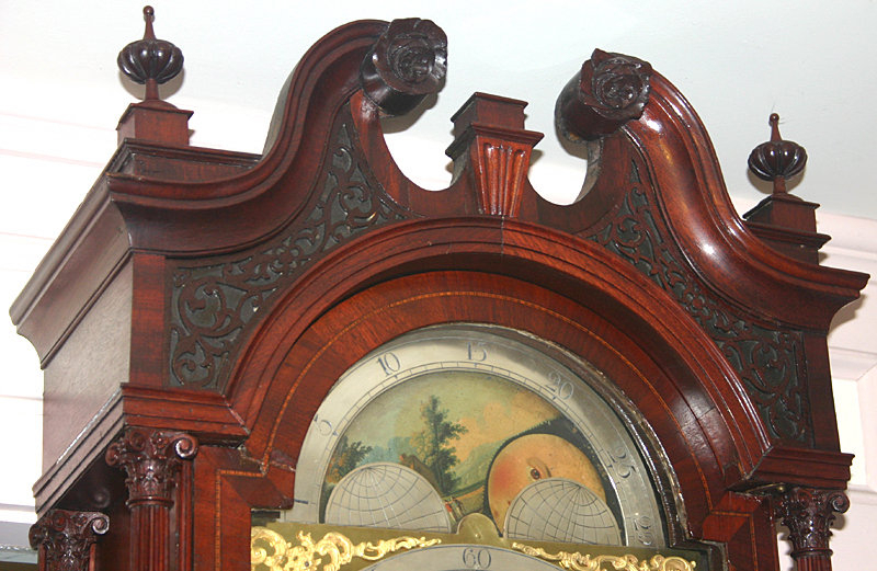 James Butler Chippendale longcase clock, Lancashire
