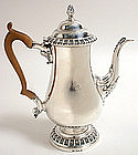George III sterling silver baluster coffee pot, 1814
