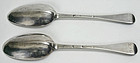 George I Britannia silver rat tail table spoons, pr.