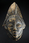 Black "Tsangui" Mask, Gabon, Punu Peoples