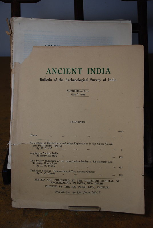Ancient India Bulletin, No 10 & 11, Years 1954 & 1955