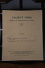 Ancient India Bulletin, No 13, Year 1957