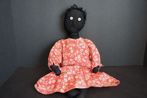 Whimsical little black doll from an estate in Tennessee