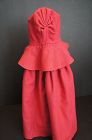 Red Shaker doll cloak in very nice condition 14"