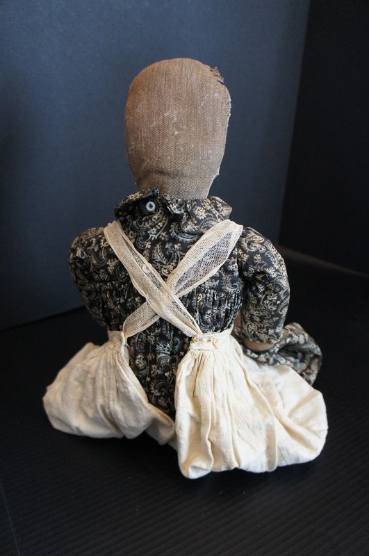 On this subject I won't change my mind,  Great folk art doll C.1880