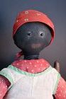 Very sweet, hardworking, 17" doll with red calico dress.