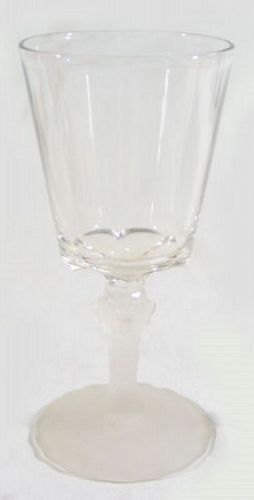 EAPG Water Goblet with Lion Head Stem
