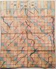 INDIAN 19th cent SNAKES AND LADDERS PAINTING