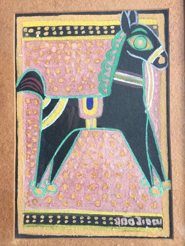 INDIAN CEREMONIAL HORSE
PAINTING