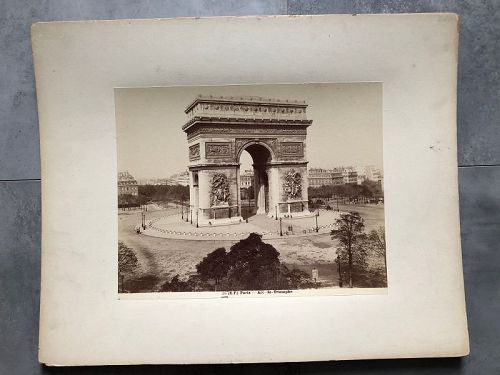 Albumen photo Arc de Triomphe circa 1880