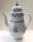 English porcelain coffee pot probably early New Hall c.1790