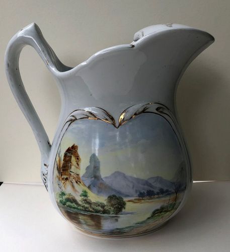 American decorated porcelain ice-water pitcher c.1870