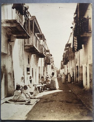 Photograph of Oulah-Nails street, Biskra Algeria early 20th c.